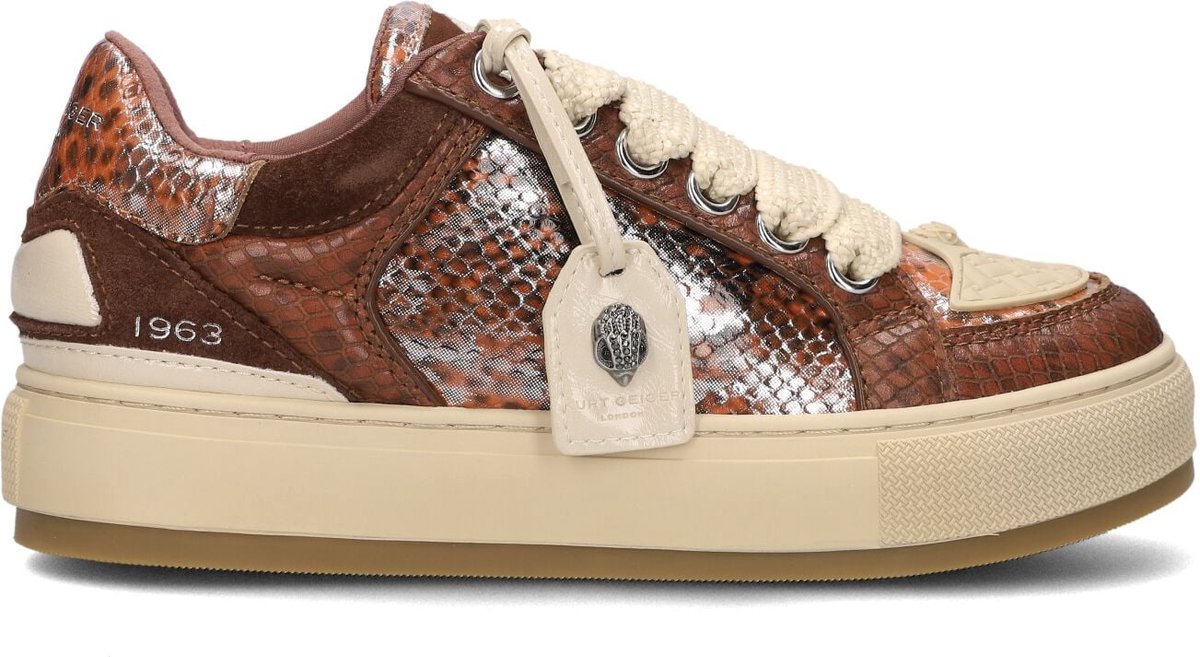 Kurt Geiger London Southbank Tag Sneakers - Dames - Bruin - Maat 42