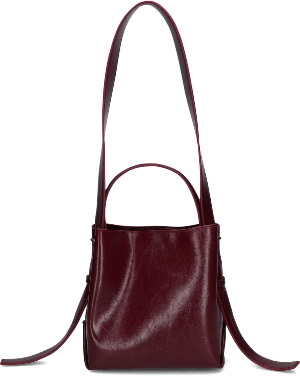 Hvisk Molly Raw Structure Handtassen Dames - Bordeaux - Maat ONESIZE