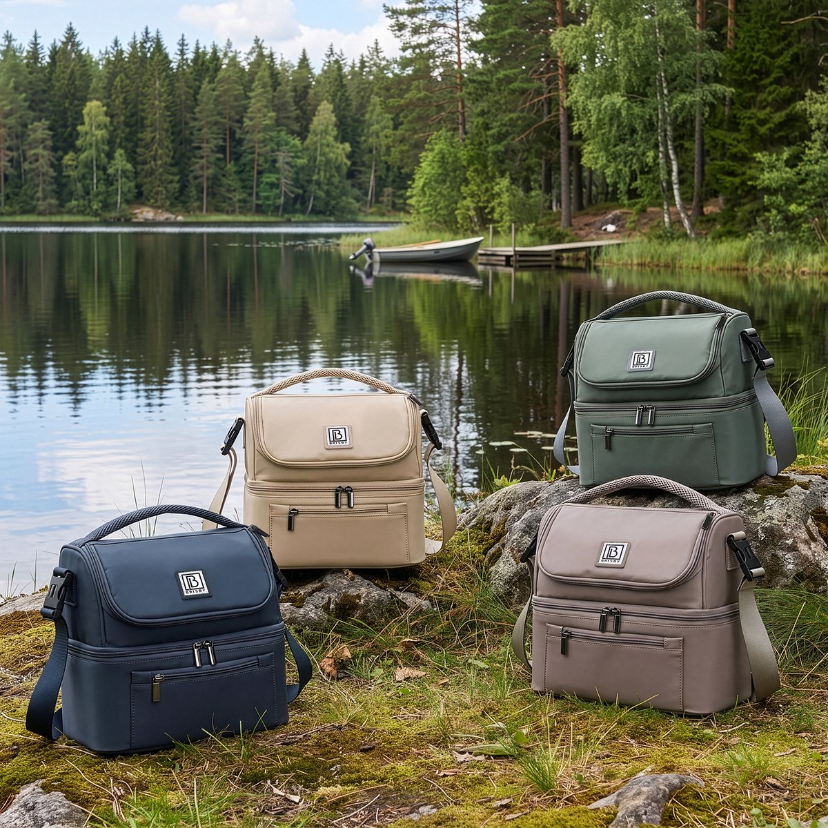 Brisby Kolftas 11 Liter – Koeltas voor Moedermelk & Borstkolf – 2 Geïsoleerde Vakken – Inclusief 2 Koelelementen – Tot 10 Uur Koel - Stone Greige — cadeau in Cadeau-ideeën - foto 6