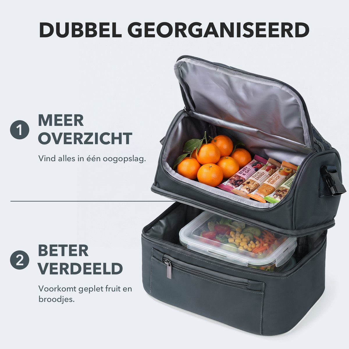 Brisby Kolftas 11 Liter – Koeltas voor Moedermelk & Borstkolf – 2 Geïsoleerde Vakken – Inclusief 2 Koelelementen – Tot 10 Uur Koel - Urban Blue — cadeau in Cadeau-ideeën - foto 6