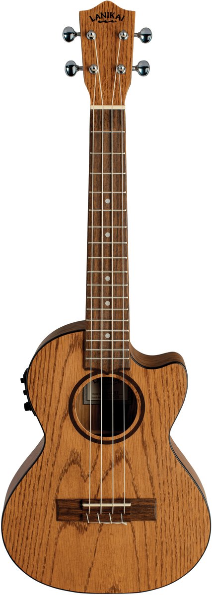 LANIKAI LKUOA-CET Tenorukelele, Oak, OA-CET, Voorversterker, Tas
