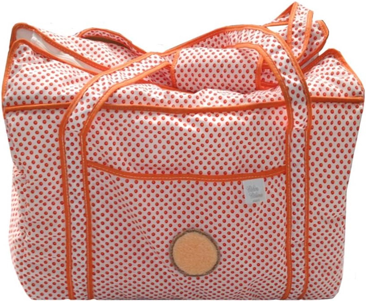 Nina 105.15 Nursery Bag White with Red Dots - ShopVlot