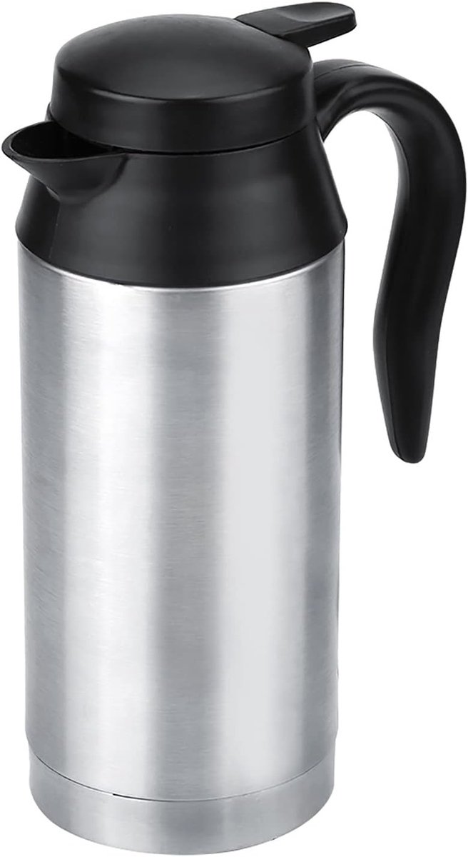 Autokoker - Roestvrij staal - 750 ml - Draagbare Waterkoker met Sigarettenaansteker - Voor Auto's