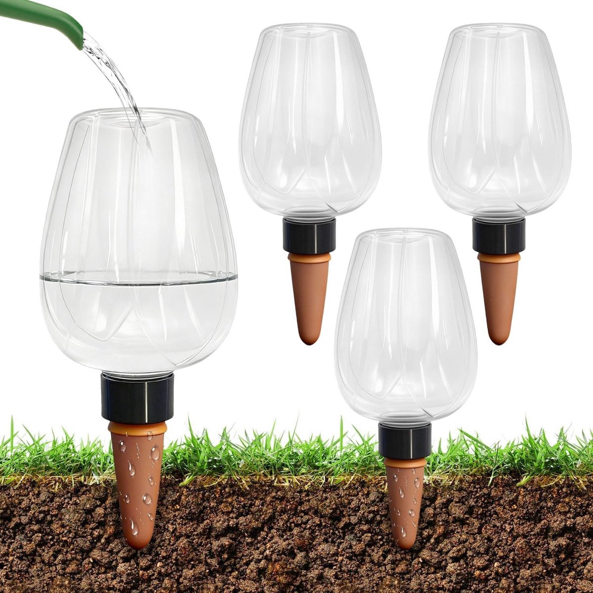 Automatische Bewateringsbollen - Wit - 2 x 2 x 1 cm - Keramische Punt met 350 ml Capaciteit - Voor Planten en Tuin