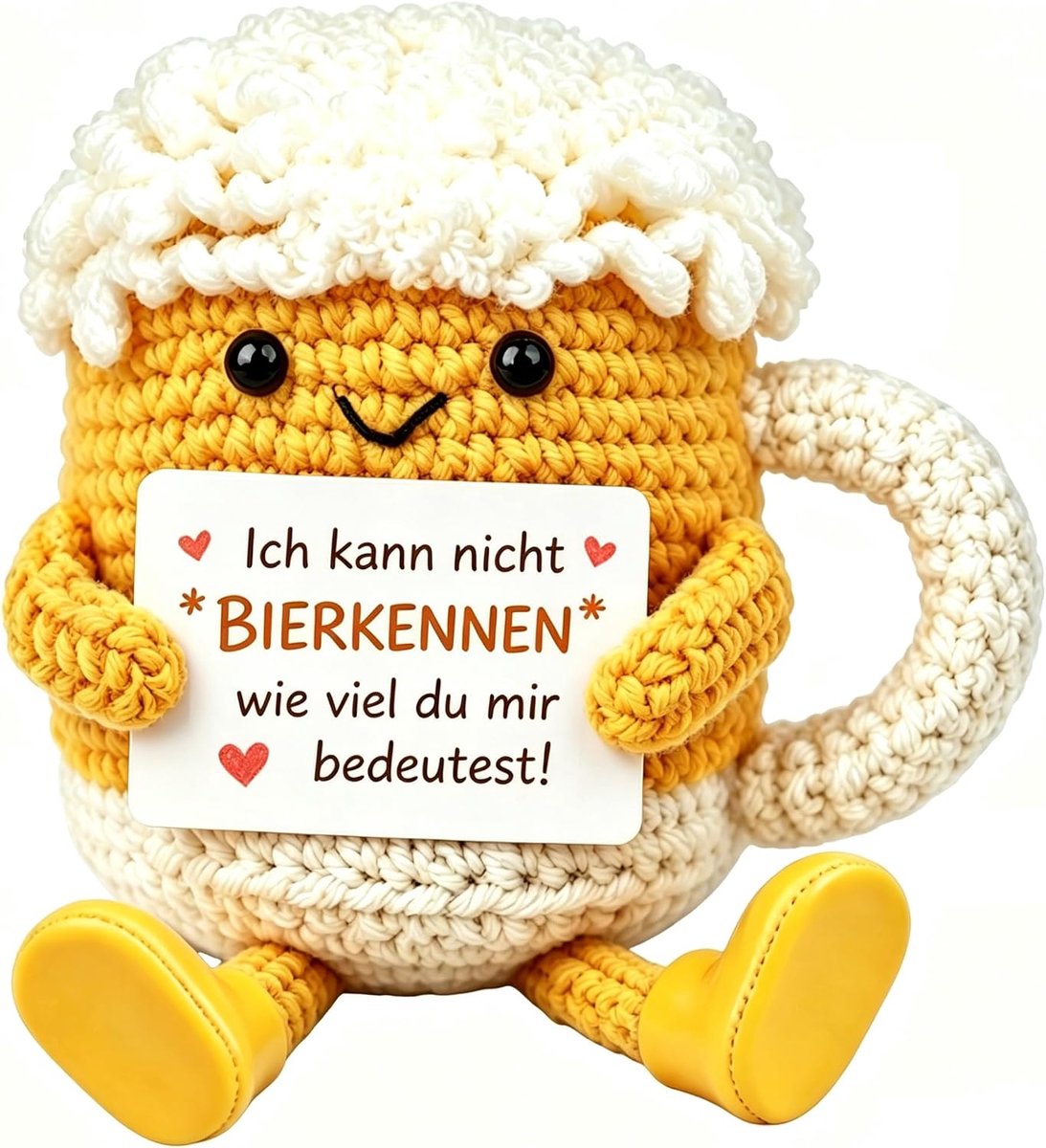 Gkmamrg Gifts for men crochet lucky charm beer partner husband - ShopVlot