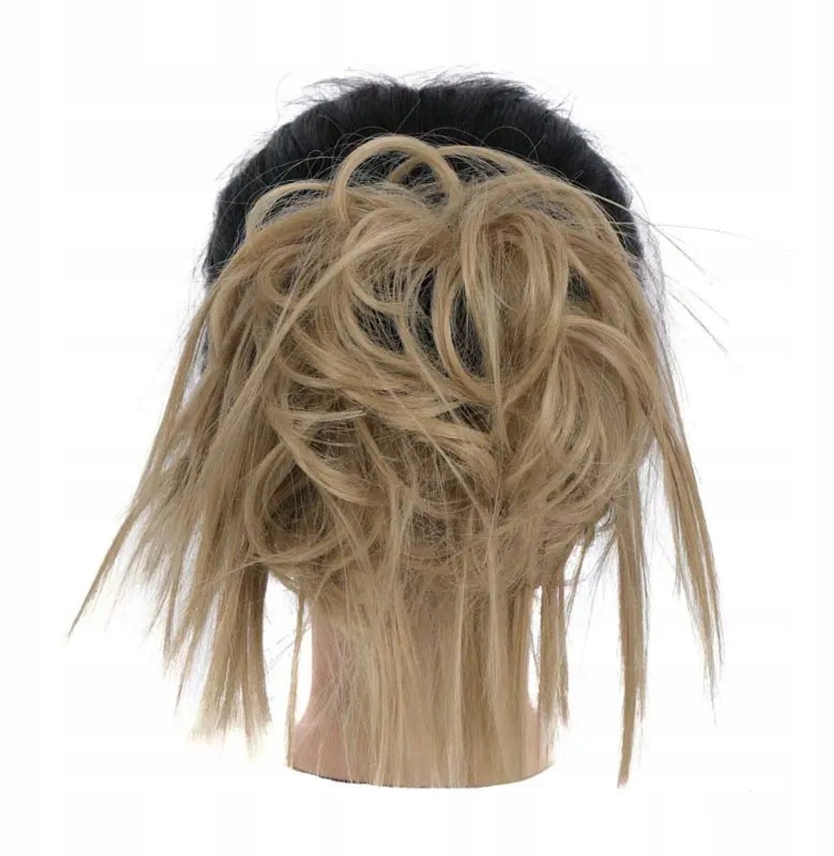 Dichte Clip-in Dutt met Elastiek - Blond Haarstuk