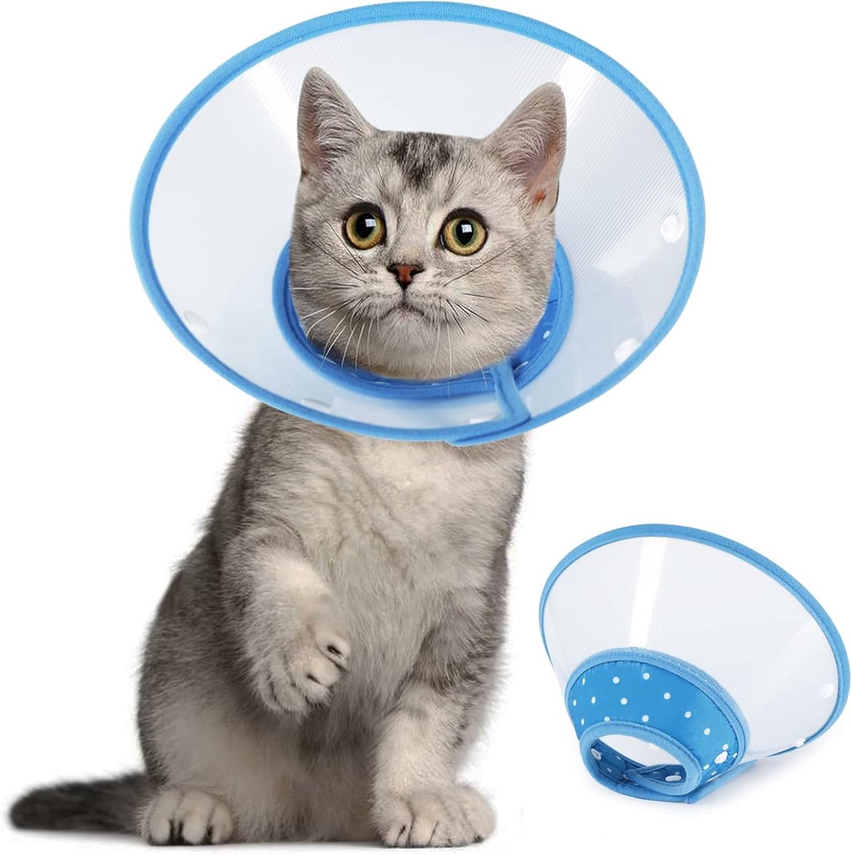 Vivifying Cat Collar Adjustable from 14.5 - 20.3 cm, Lightweight Protective Collar for Puppies, Small Dogs and Cats - ShopVlot