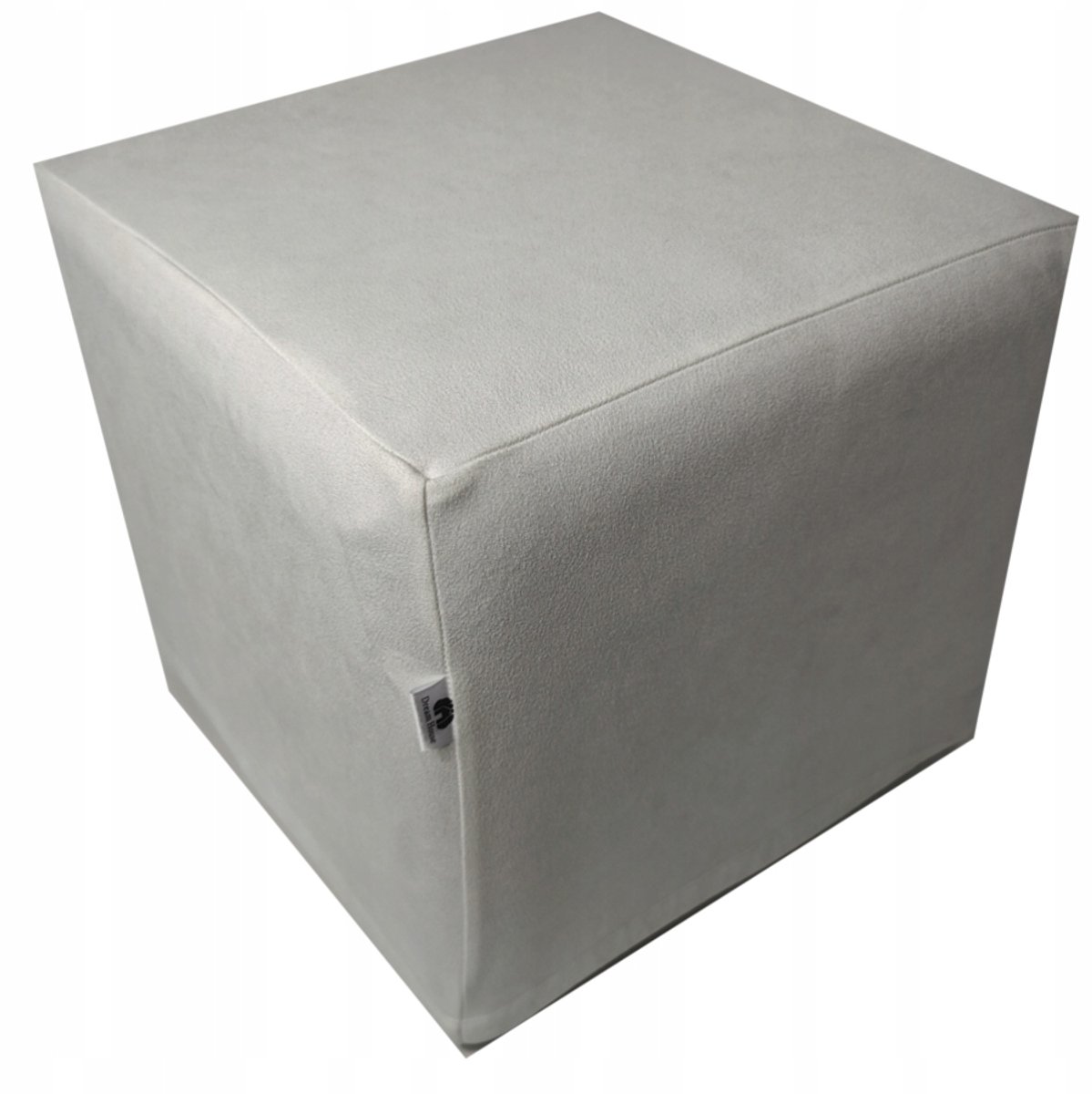 Hoogwaardige Velours Puf Hoes 45x45x45cm - Zacht Ecru