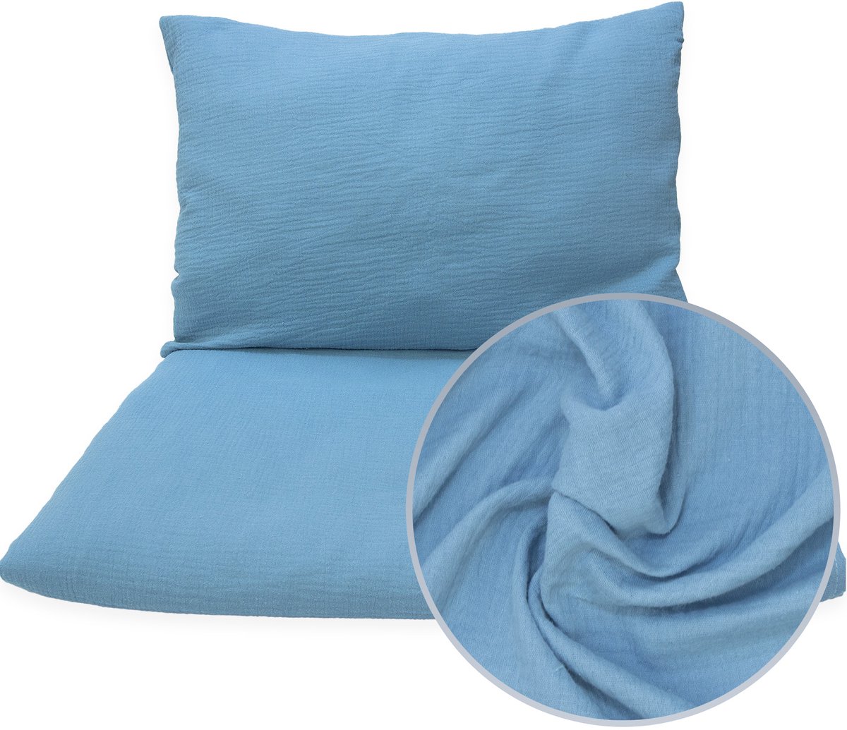Premium Muslin Kinderbeddengo 135x100 cm - Zacht & Ademend