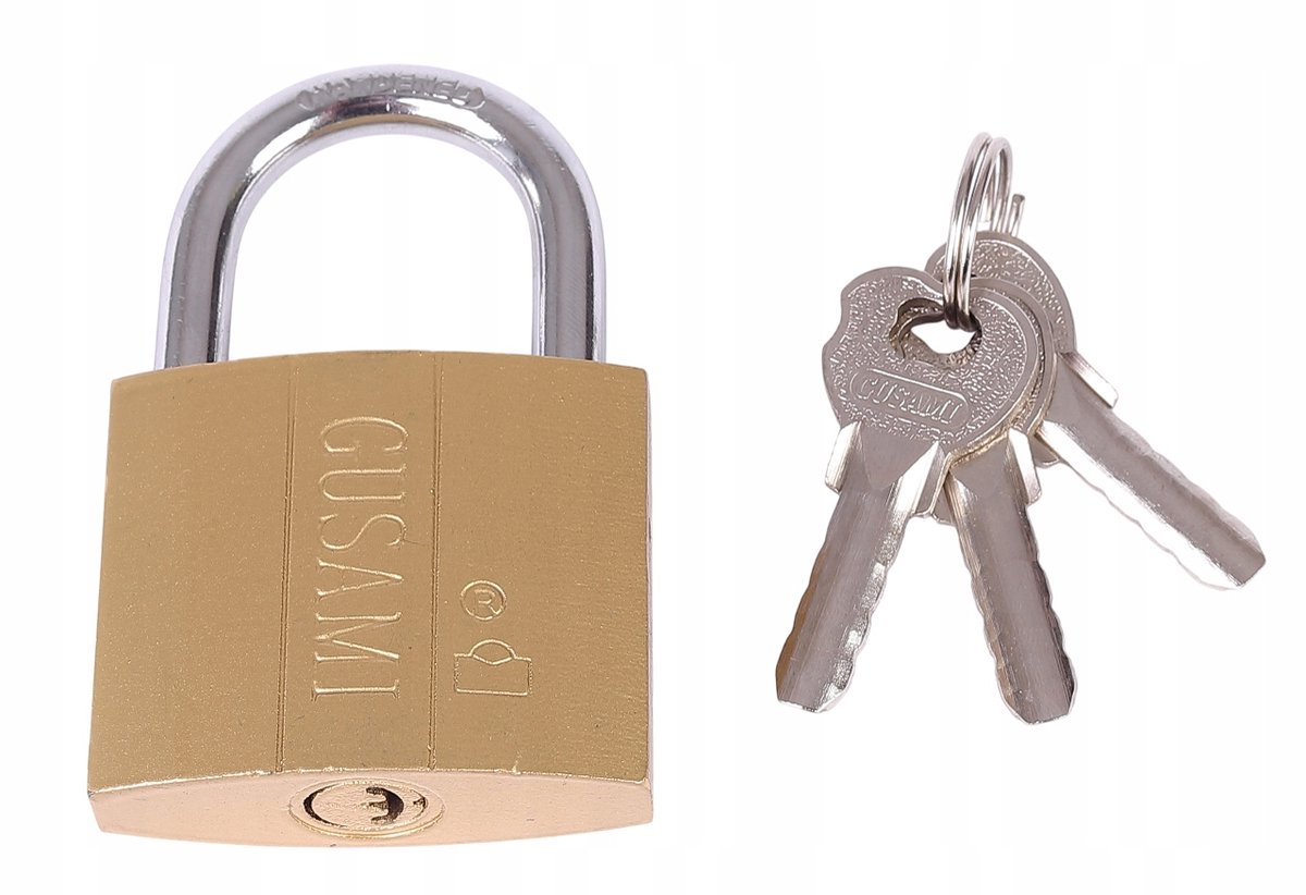 Merkloze IJzeren Hangslot met Cilinderslot en 3 Sleutels - 50 mm