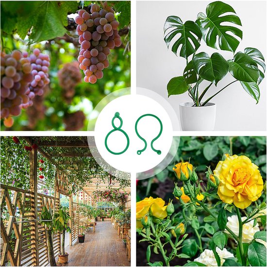 300 stuks plantenclips voor ondersteuning en bevestiging van planten — afbeelding 3