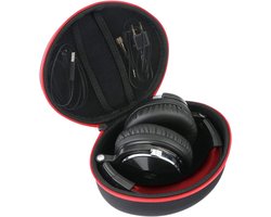 Khanka Hard Case Travel Case for OneOdio/for Oneodio A70/A71 Earphone (Red Zipper) - ShopVlot