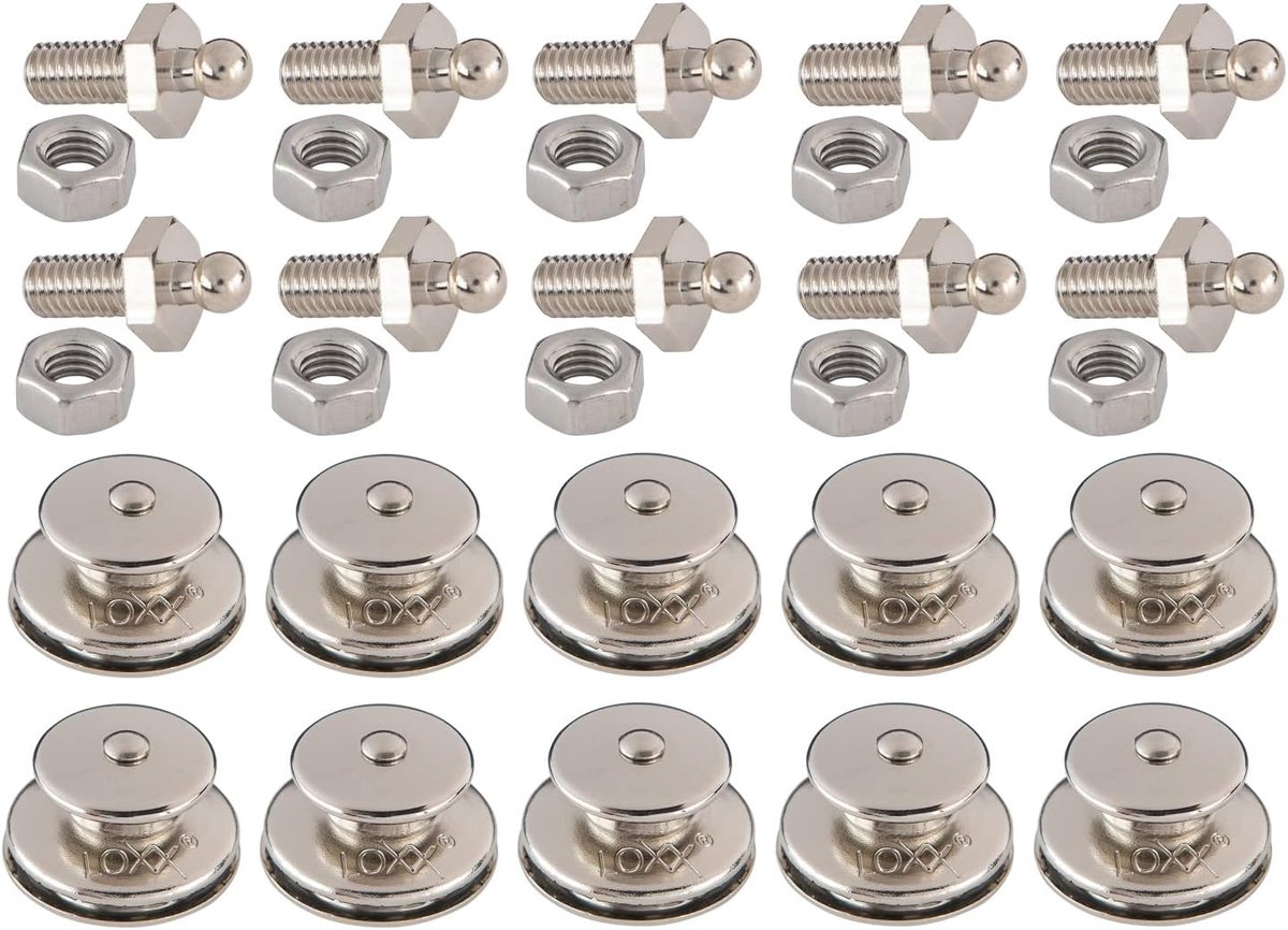 LOXX Set of 10 Tops + Thread Screws M5x10 - ShopVlot