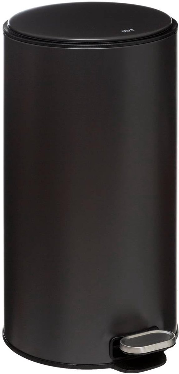 Afvalbak rond 30 L - Metaal - Soft-close deksel - Geurfilter - ShopVlot