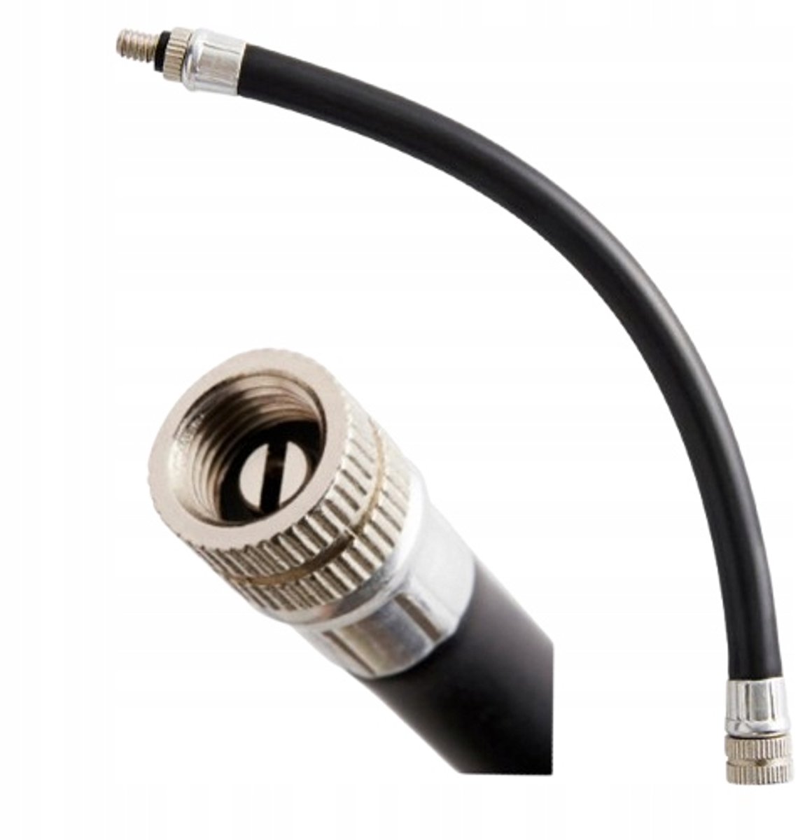 Flexibele Fietspomp Adapter voor Presta/Schrader Ventielen