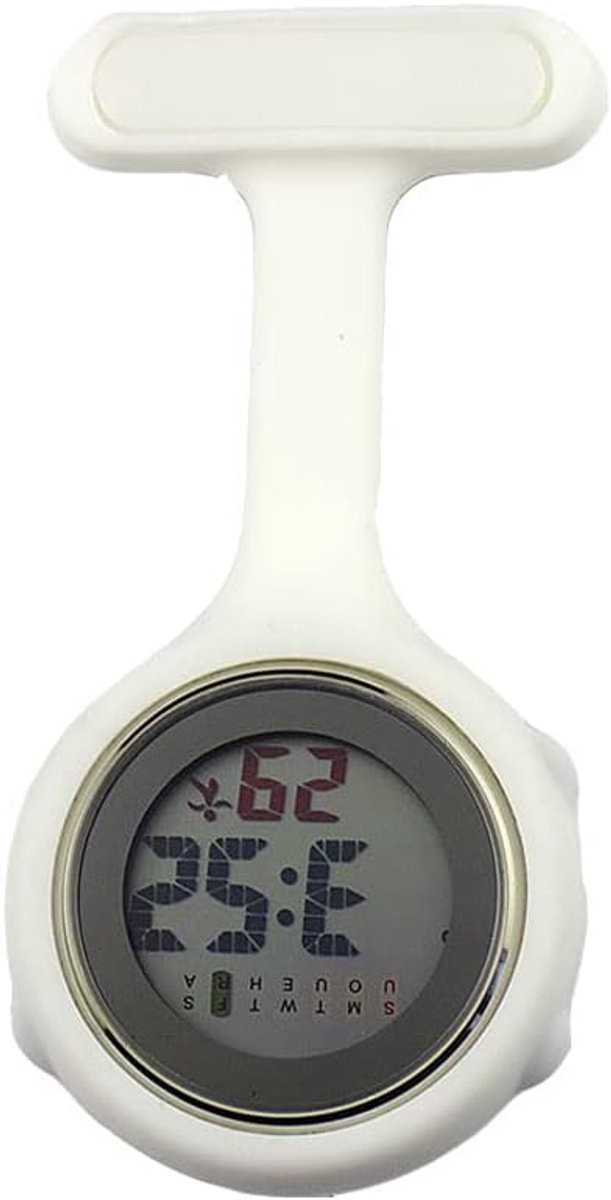 Digitale verpleegster horloge fob - multifunctioneel - siliconen zak met karabijnhaak - ideaal voor zorgprofessionals - ShopVlot