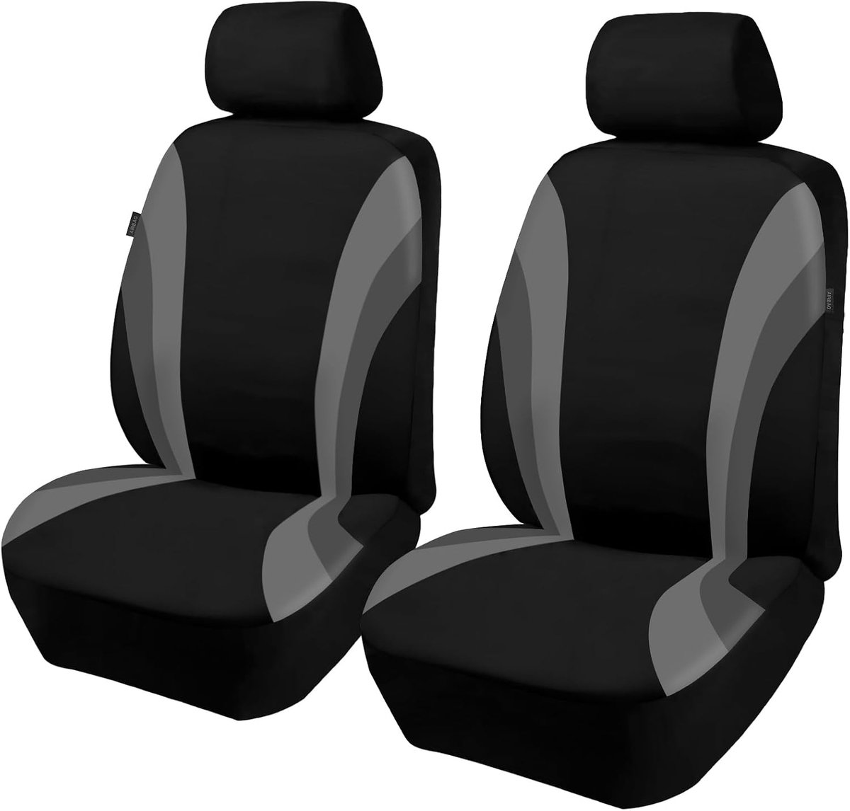 autostoelhoezen, inclusief 2 stoffen voorstoelhoezen en 2 afneembare hoofdsteunhoezen, ademend, comfortabel en duurzaam, universele pasvorm voor de meeste auto's/SUV's
