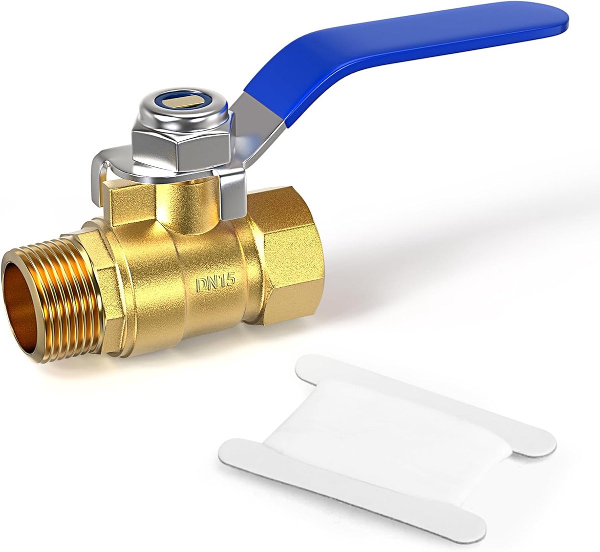 1stuks 1/2 Inch Messing Mini Kogelkraan Afsluitschakelaar, 1/2 Inch Male x Female BSP Thread Pipe Fitting