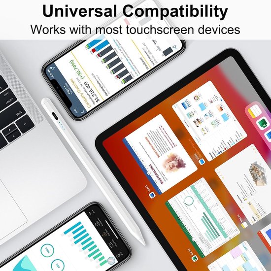 Stylus voor Apple iPad 2018-2025 met 4 metalen reservepunten, met kantel- en handpalmafwijzing en magnetische adsorptie, voor iPad 11/10/9/8/7/6, iPad Mini 7/6/5, iPad Air M2/5/4/3, iPad Pro M5/M4 — afbeelding 4