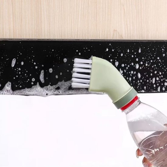 4-delige multifunctionele reinigingsborstelset, compatibel met waterflessen voor nat of droog gebruik, met voegenreinigingsborstels (2 witte + 2 groene) reinigingsborstels, mini-borstel — afbeelding 2