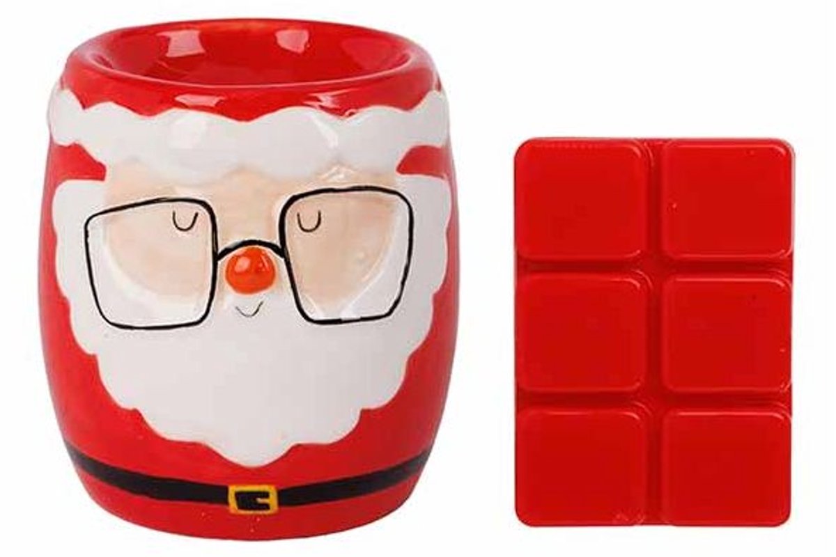 Wax Melt Giftset Santa Berry Rood 8x8xh9 Cm Keramiek