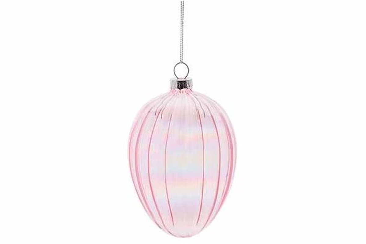 Hanger Drop Roze 8x8xh12cm Glas
