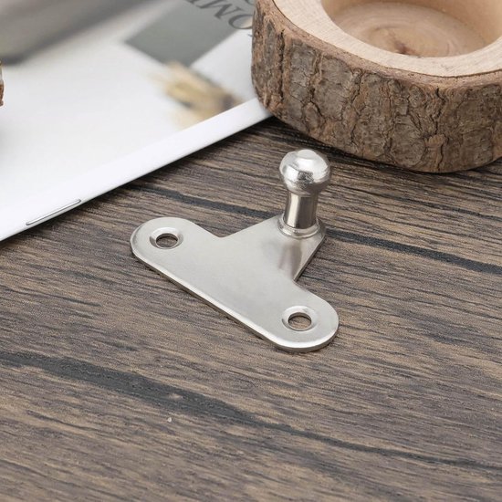 2 Sets Auto Gasveer Montagebeugel Bevestiging Fitting met Kogelkop voor Mechanische Apparatuur Automatisering Apparatuur Meubels 45x14x18mm (Rechte Zitplaat) — afbeelding 5
