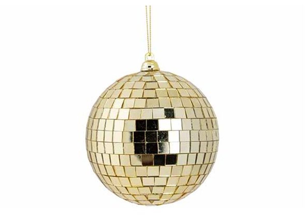 Bal Disco Goud 10x10xh10cm Kunststof