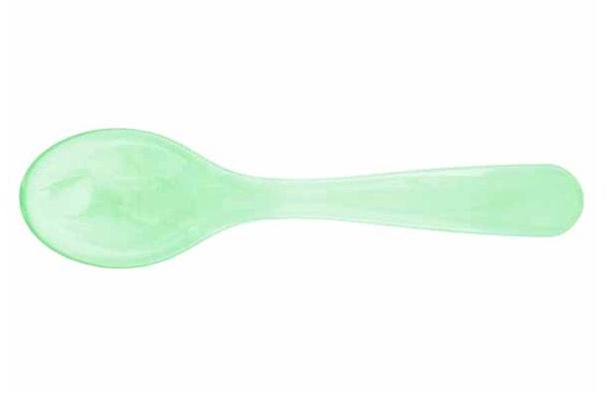 Lumispoon Lepel 12cm Lichtgroen Acryl