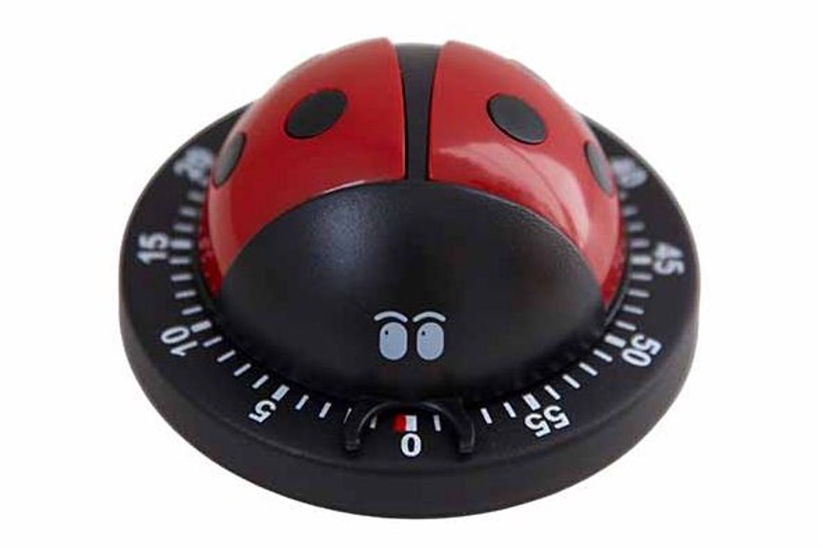 Kookwekker Lieveheersbeestje D7,6xh4,5cm