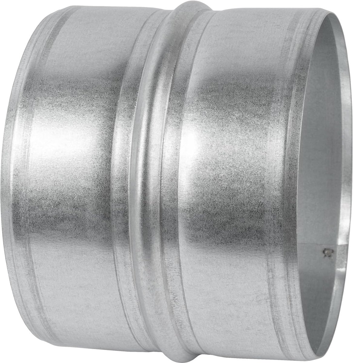 Systems 15 cm verzinkt stalen kanaalconnector - ronde verlenging van ventilatiekanalen - metalen ventilatiekoppeling - metalen slangkoppeling - gegalvaniseerde buisconnector