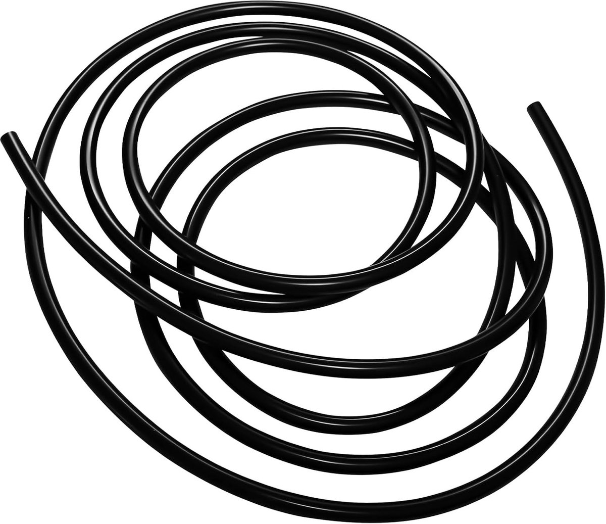 siliconen slang, 8 mm binnendiameter x 10 mm buitendiameter 4,5 m lengte siliconen slang voor aquariumpompen en luchtslangen, zwart