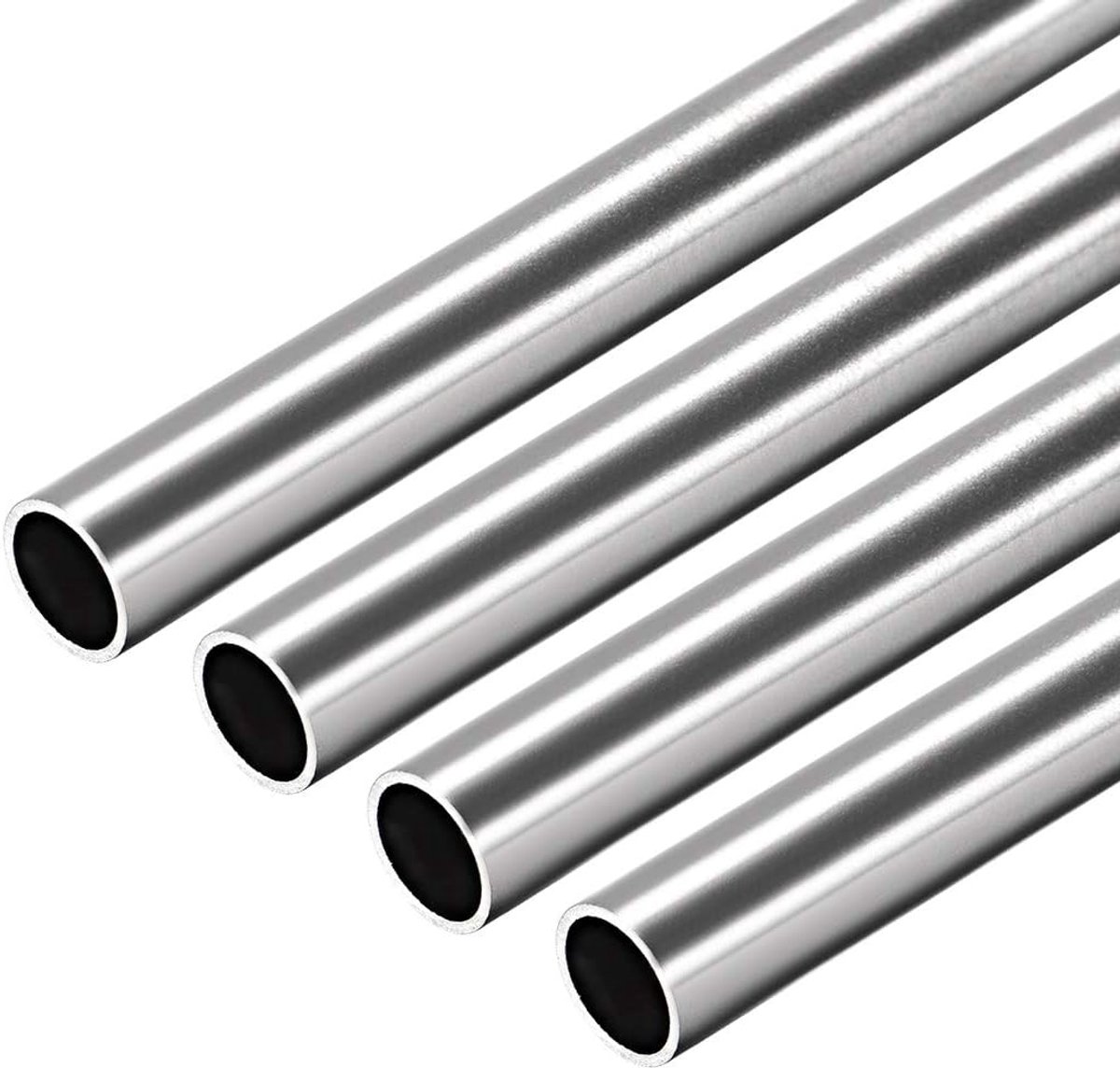 Buizen rechte buis 10 mm buitendiameter. 0,8 mm wanddikte 250 mm lengte naadloos 304 roestvrij staal