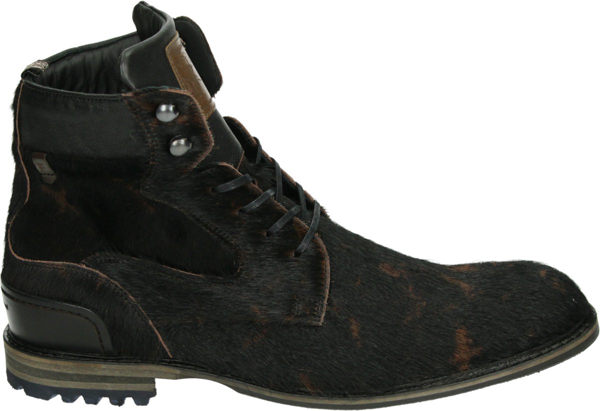 Floris van Bommel - CREPI 05.23 - Vrije tijd half-hoogHeren veterschoenHeren sneakers - Kleur: Bruin - Maat: 45.5
