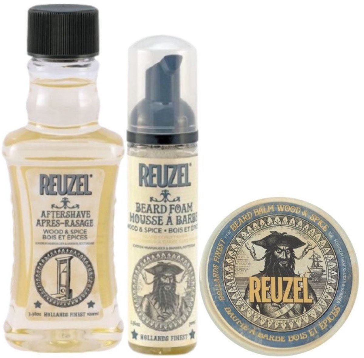 Reuzel - Wood & Spice Set - 100ml+70ml+35gr.