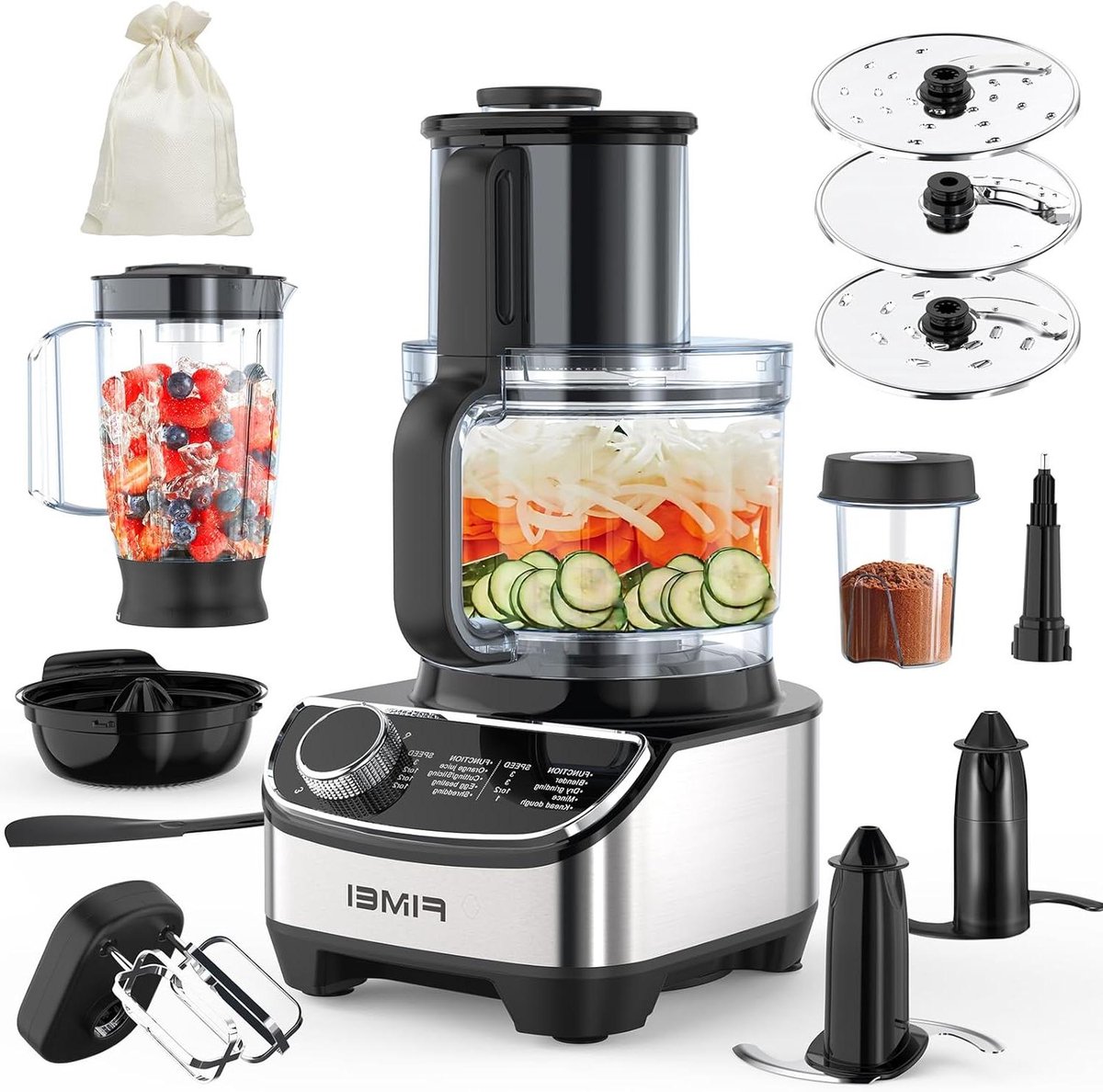 Keukenmachine - Keukenrobot Mixer - Voedsel Bereiden - Krachtige 1300W Motor - 3.5L Kom - Zwart