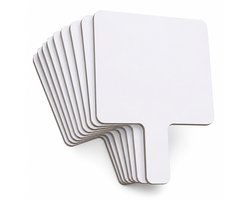 VHV - Mini Whiteboards - 10 Stuks - Dubbelzijdig - Voor K...