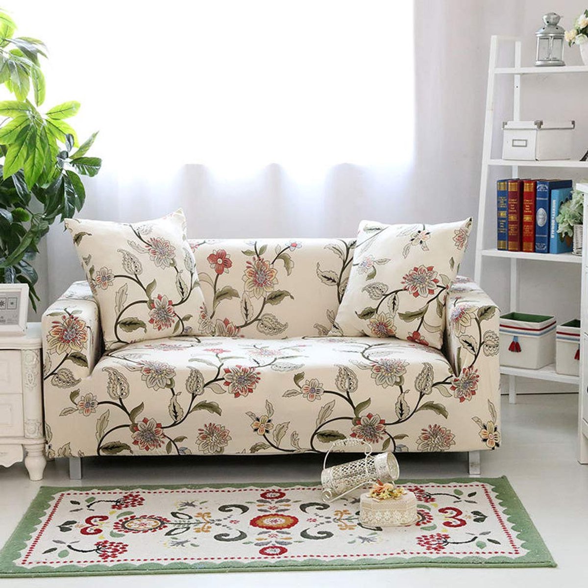 Hoes Sectionele Elastische Stretch Sofa Cover Voor Woonkamer Couch Cover L Vorm Hoek Fauteuil Cover 1/2/3/4 Zits (Pillow Casex2 45x45,Color 7)