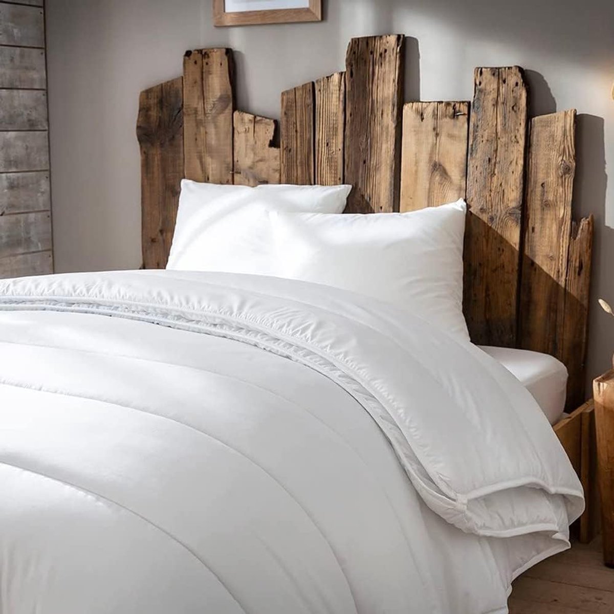SnelShoppen - 4 Seizoenen Deken 140x200 cm, Lichtgewicht Deken voor Zomer, Gemiddeld voor Lente en Herfst, Warm voor Winter, 100% Polyester, Wit