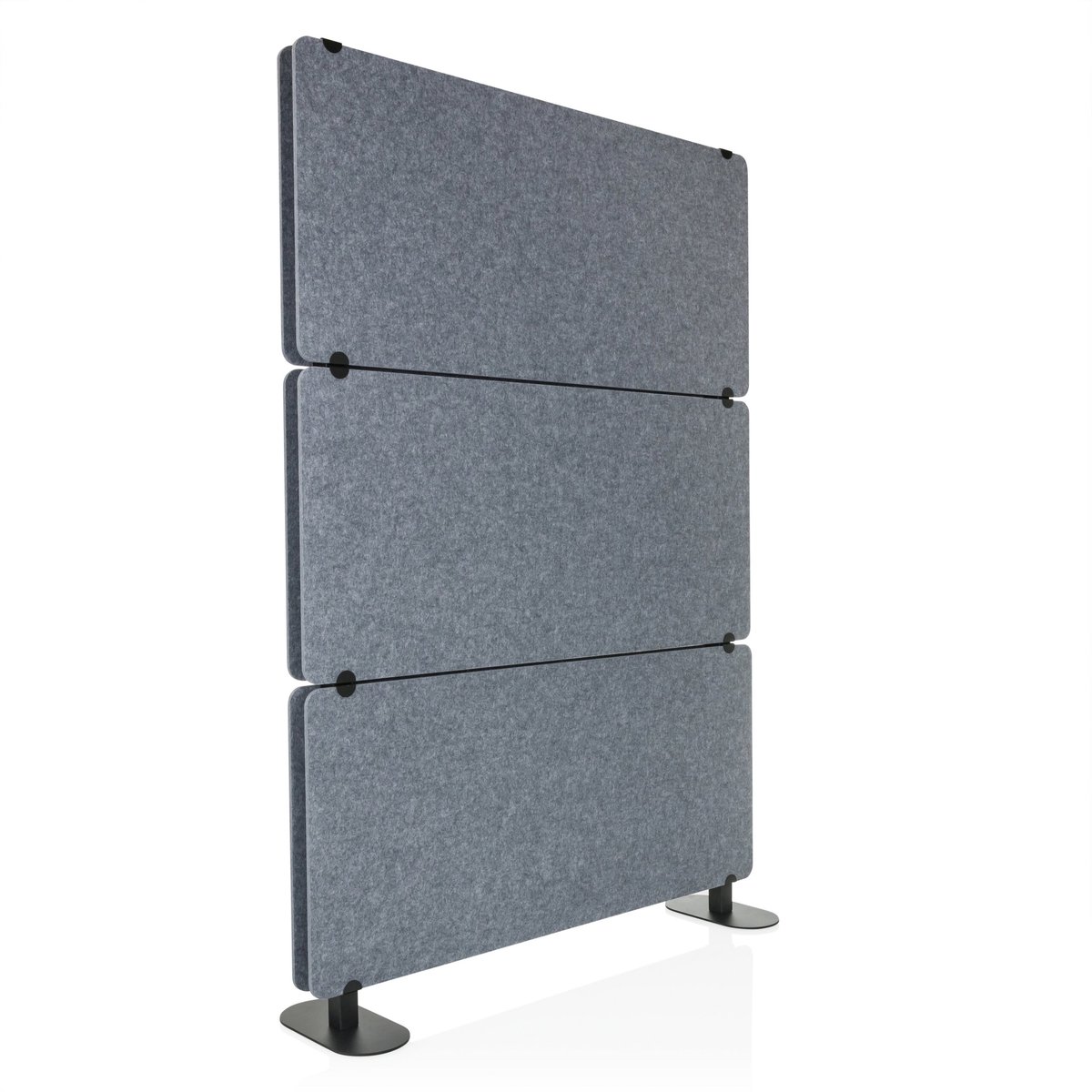 hjh office Akoestische scheidingswand / verplaatsbare wand FLEXMIUT EXTEND 175x120x30 cm PET grijs hjh OFFICE