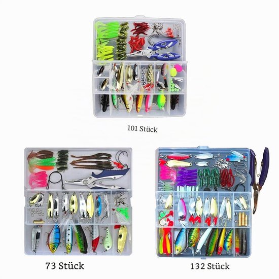 Vissen Haken Gemengde Tackle/Zwevende Vissen Haken Visgereiset Kit Set met Opbergdoos van VISSEN — afbeelding 4