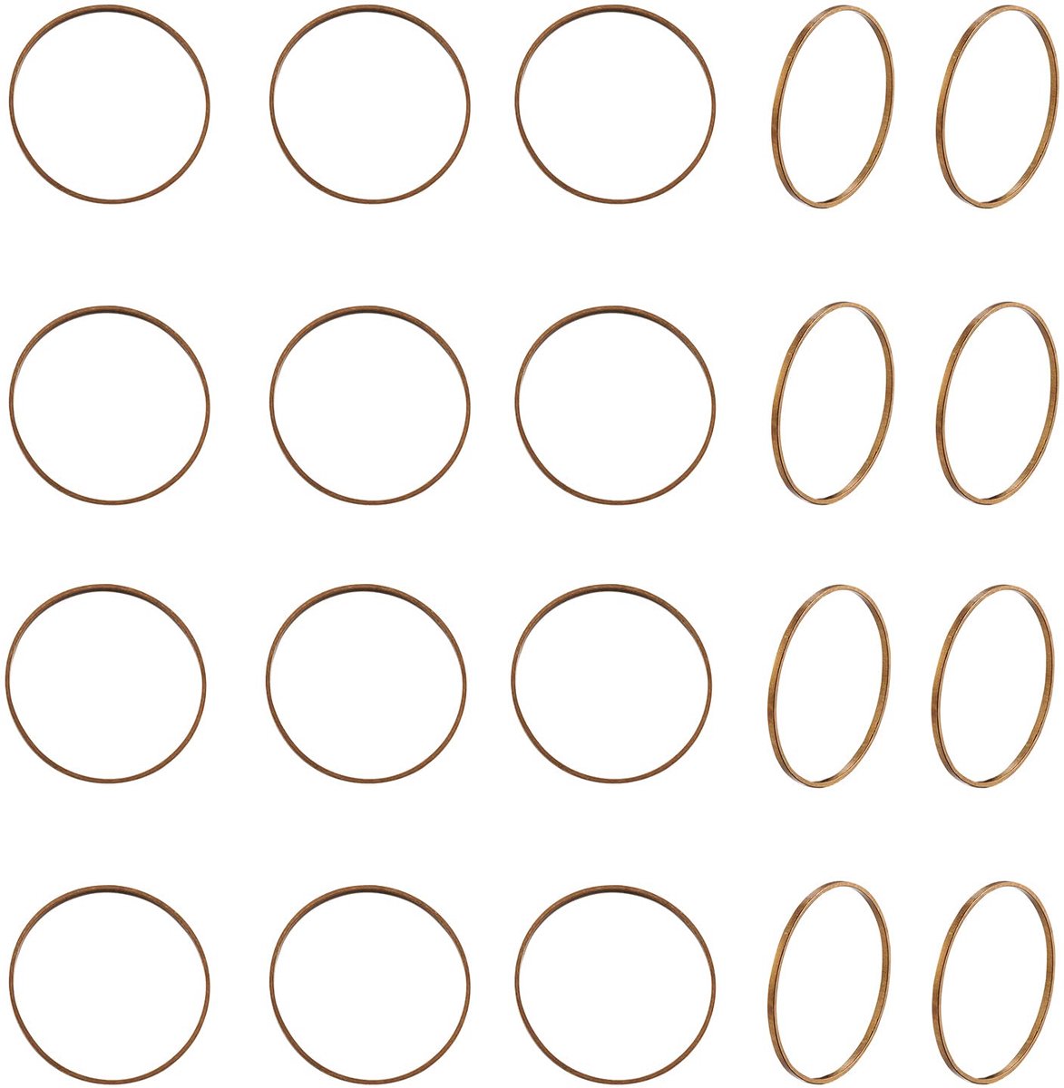 50 stuks messing multifunctionele O-ring 25 mm holle bedels hangers voor oorbellen kettingen armbanden creaties hars doe-het-zelf (antiek brons)