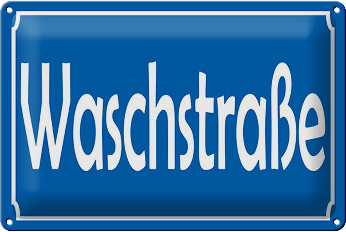 Blechschild Spruch 20x30 cm Waschstraße Schild
