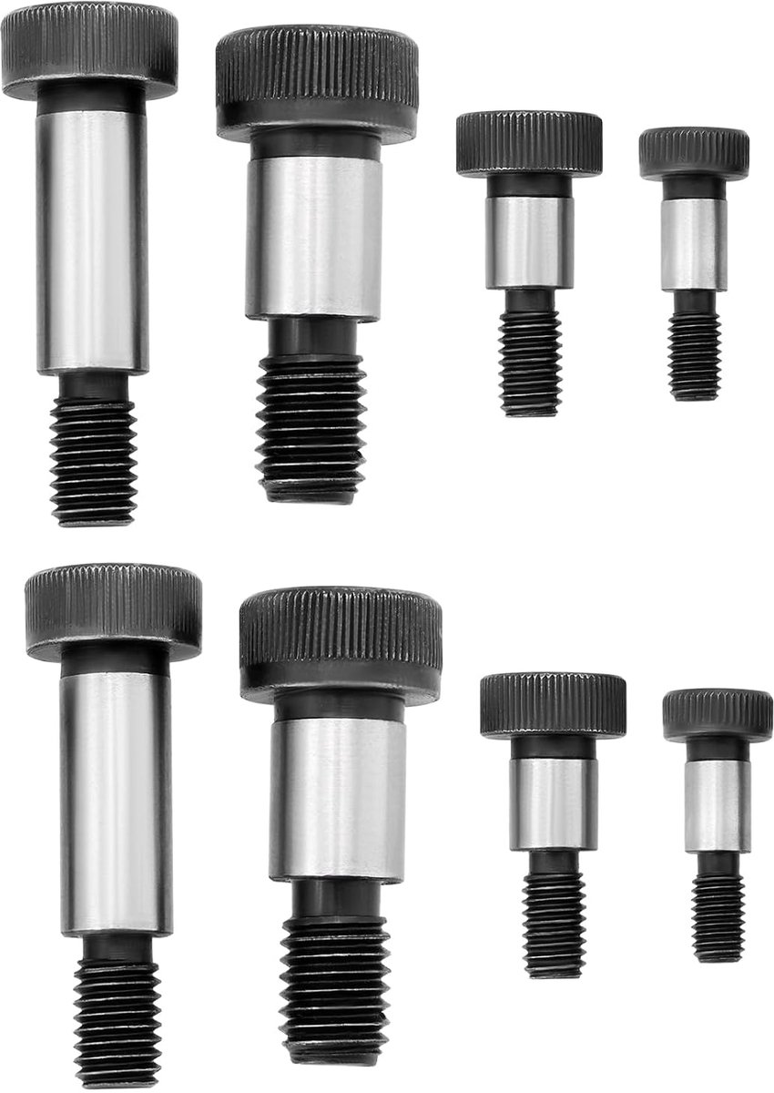 Lord of the Tools 20 Stks Socket Schouder Bouten M5 M6 M8 M10 Hexagon12.9 Hoge treksterkte Koolstofstaal Schouder Bouten Voor Textiel Hydraulische Machines Industrie
