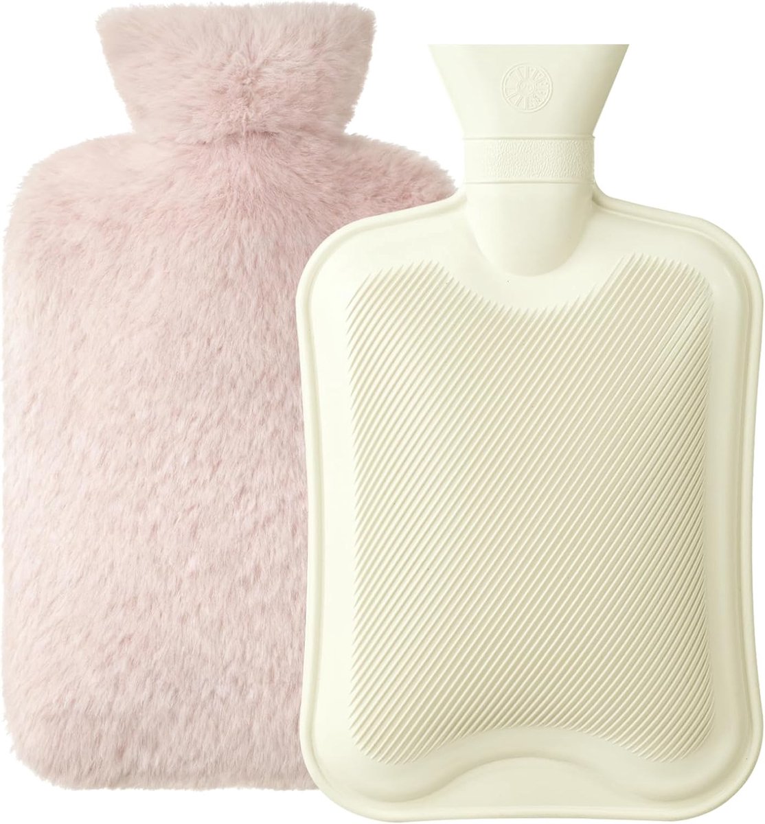 Warmwaterkruik met zachte hoes, 2 liter, comfortabel, veilig en duurzaam, warmteretentie, goede prestaties, warm in de winter geschenken, geschikt voor kinderen/volwassenen