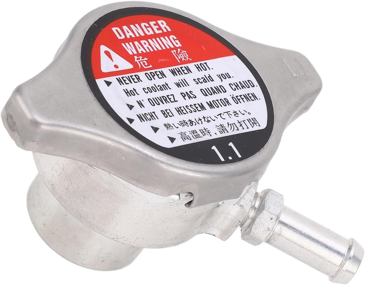 Radiatorvulhals, 32 Mm 1,25 Inch ID Gelaste Radiatorvulhals met 1,1 Bar Dop Aluminium Vulhals voor de Meeste Auto's