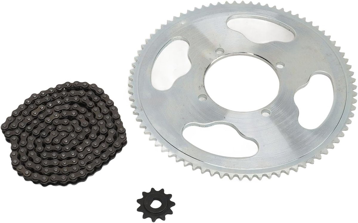 Ketting Set 8D 11T Gear Tandwiel 25H 80T Keten Wiel Tandwiel 25H 146 Link Aandrijfketting voor DIY Motorfiets ATV Bike