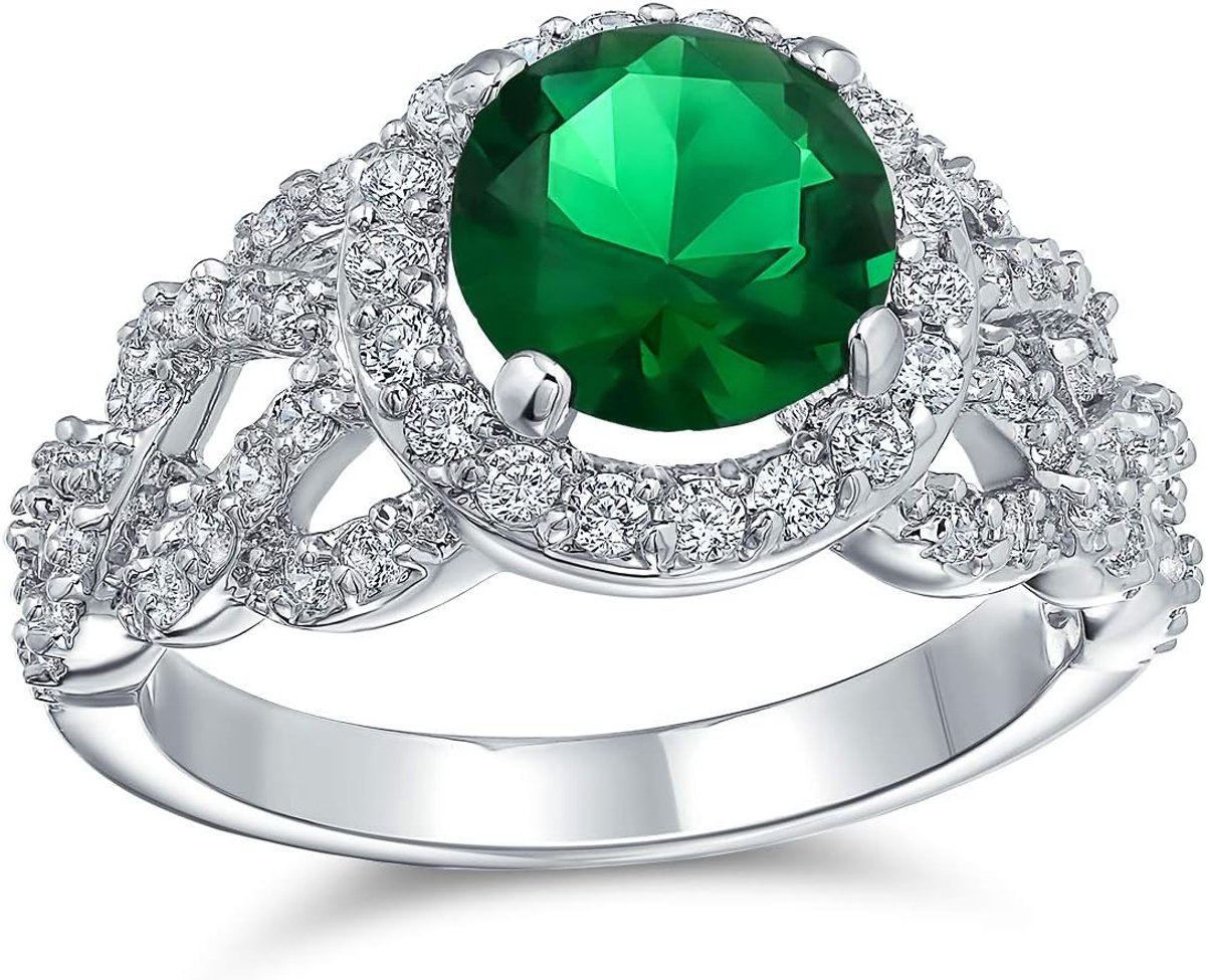 Jewelry geen rvs stempel messing Rundschliff Zirkonia