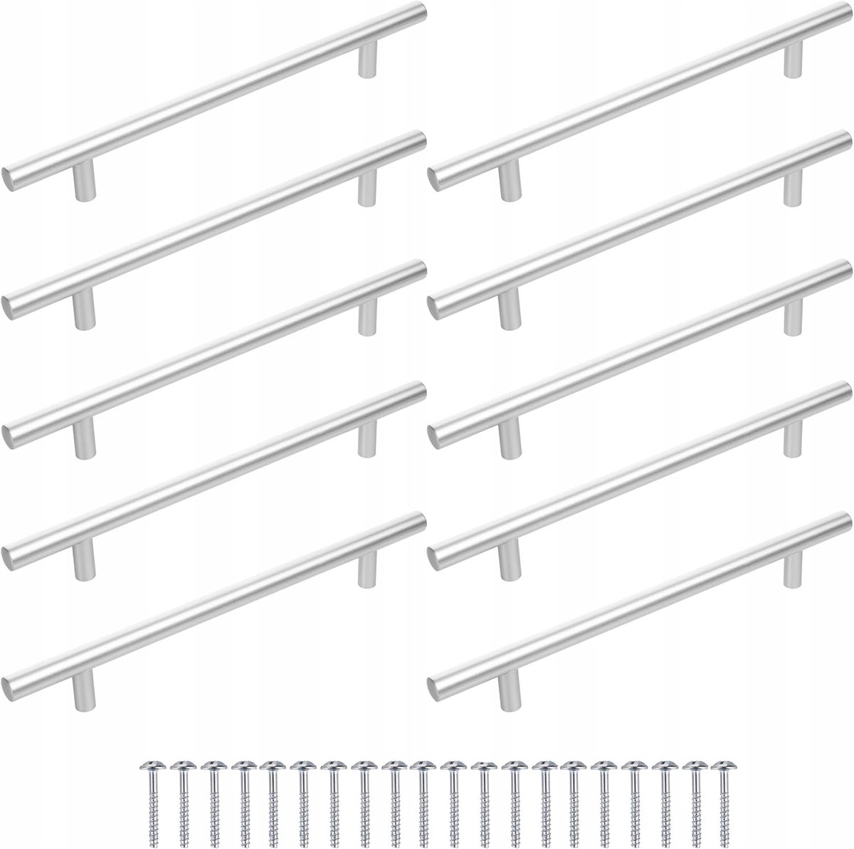 Meubelgrepen, set van 10 stuks, kastgrepen voor keukenkasten, 160 mm / 128 mm / 96 mm handgrepen, meubel- deurgrepen keuken, universele ladegrepen en keukengrepen