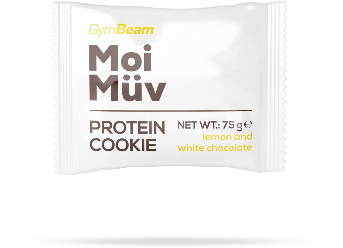 GymBeam MoiMüv Eiwit Koekje 75 g lemon and white chocolate